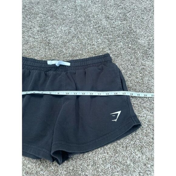 gymshark leg day short regular fit pull on cotton gym post leg day feels black S - Picture 7 of 11